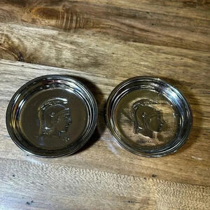 Coasters Glass Set of 2 Bundle